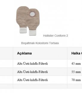 HOLLISTER Kolostomi Ürünleri
