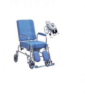 Arkası Yatabilir Klozetli Özellikli Tekerlekli Sandalye